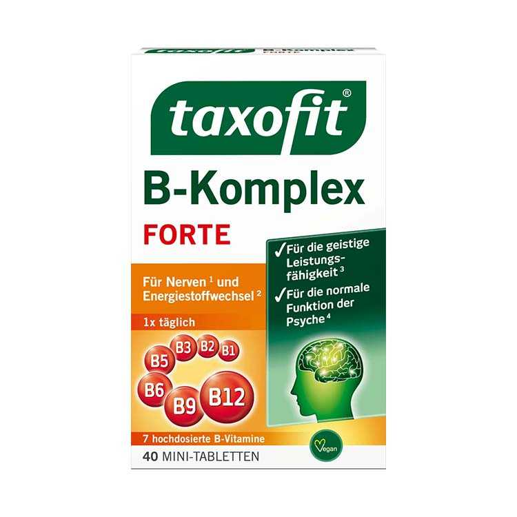 مکمل ب کمپلکس تاکسوفیت 40 عدد | Taxofit B-Komplex