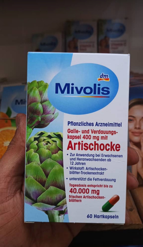 کپسول پاکسازی کبد کنگر فرنگی (آرتیشو) میولیس | Mivolis Artischocke 60 capsule