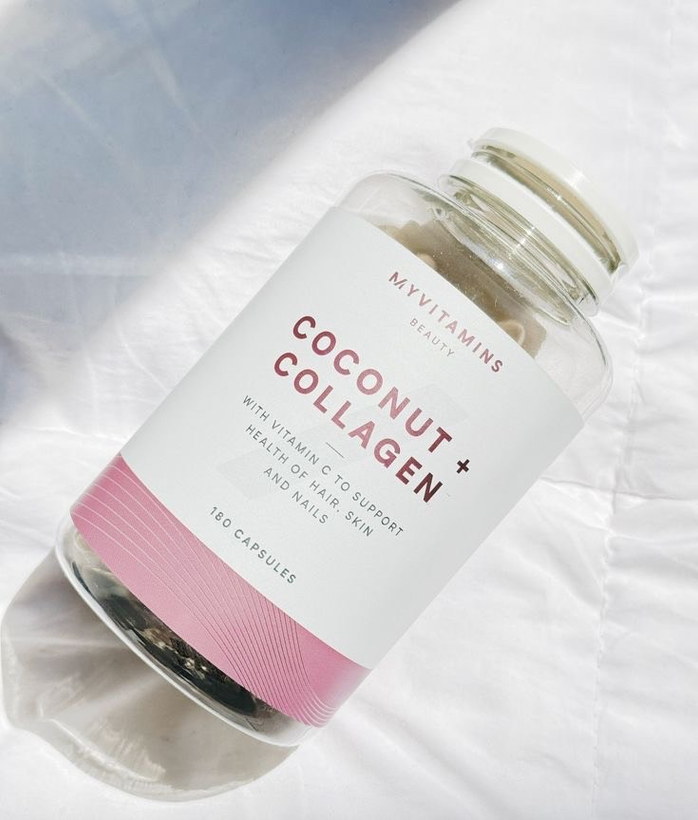 مکمل پوست و ناخن کوکنات کلاژن حاوی کلاژن و پودر نارگیل برای سلامت پوست 180 تایی اصل | COCONUT+COLLAGEN
