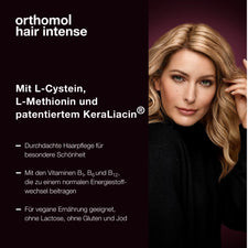 قرص اورتومول هیر اینتنس | مکمل آلمانی 180 عددی برای تقویت و درمان ریزش مو | ORTHOMOL HAIR INTENSE