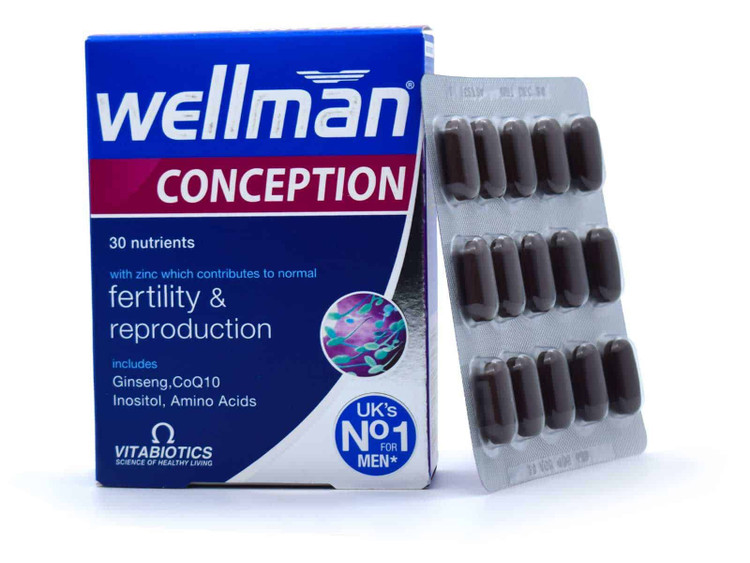 قرص ول من کانسپشن ویتابیوتیکس اصل | Vitabiotics Wellman Conception 30 Tabs