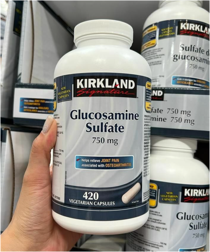 گلوکزامین سولفات کرکلند اصل | Kirkland Signature Glucosamine Sulfate 420 capsules