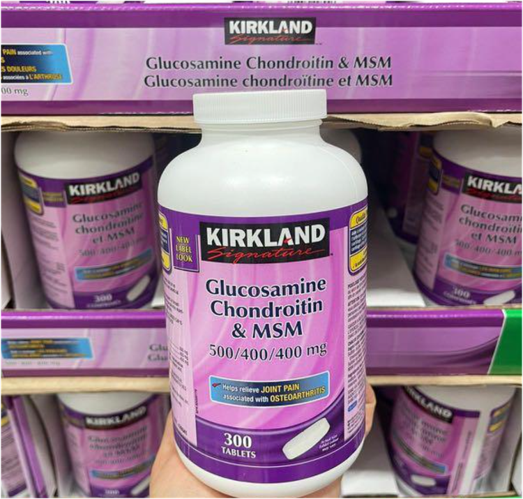 گلوکوزامین کندرویتین ام اس ام کرکلند اصل | Kirkland Glucosamine Chondroitin & MSM 300 tablets