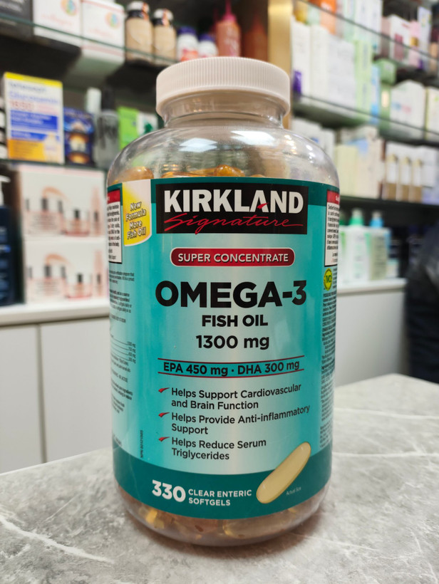 امگا 3 کرکلند 1300 میلی گرم اصل |Kirkland Omega-3 Fish Oil 330softgels