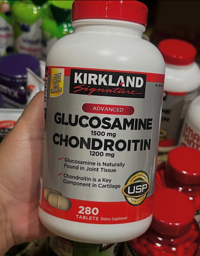 گلوکزامین و کندرویتین کرکلند | Kirkland Glucosamine 1500mg 280tablets