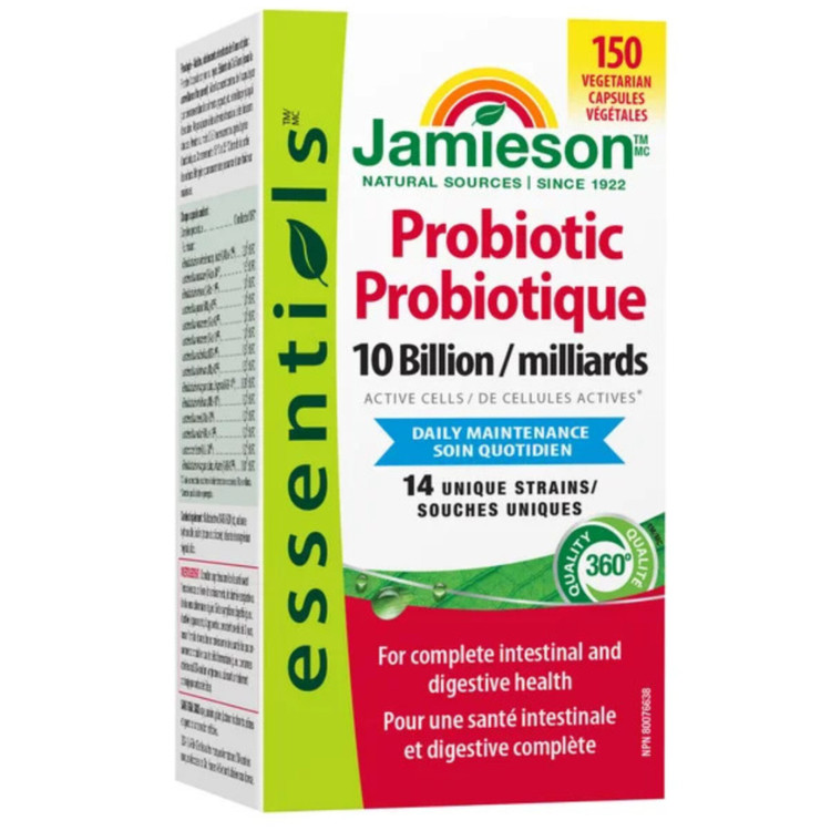 پروبیوتیک جیمسون 10 میلیارد | Jamieson Probiotic 10 Billion 150 Vegetarian Capsules