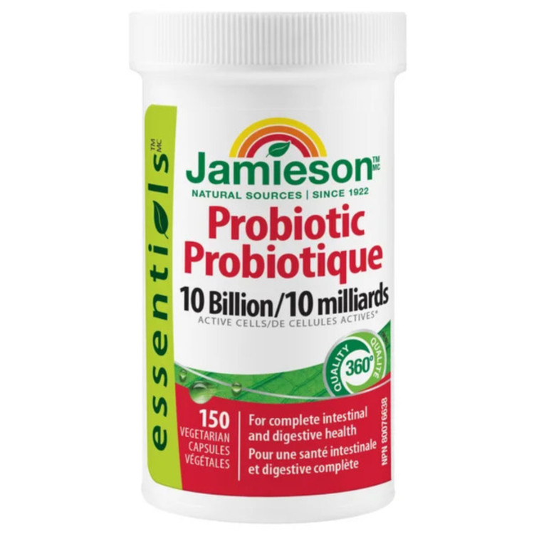 پروبیوتیک جیمسون 10 میلیارد | Jamieson Probiotic 10 Billion 150 Vegetarian Capsules